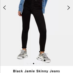 Topshop Jamie Jeans in Black
